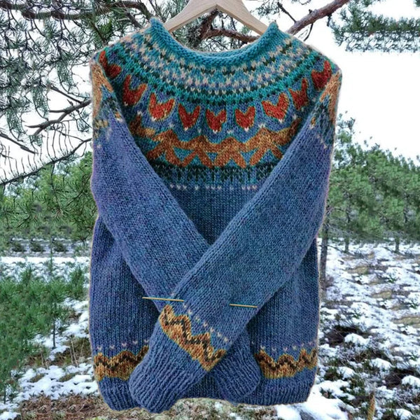 Women’s Vintage Fair Isle Knit Sweater | Winter