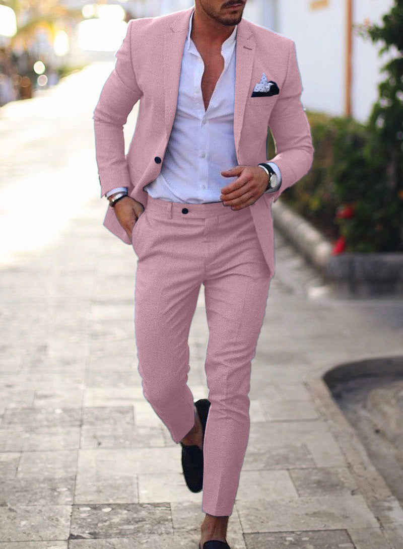 Men's Slim Fit Two-Piece Suit | Jacket and Trousers