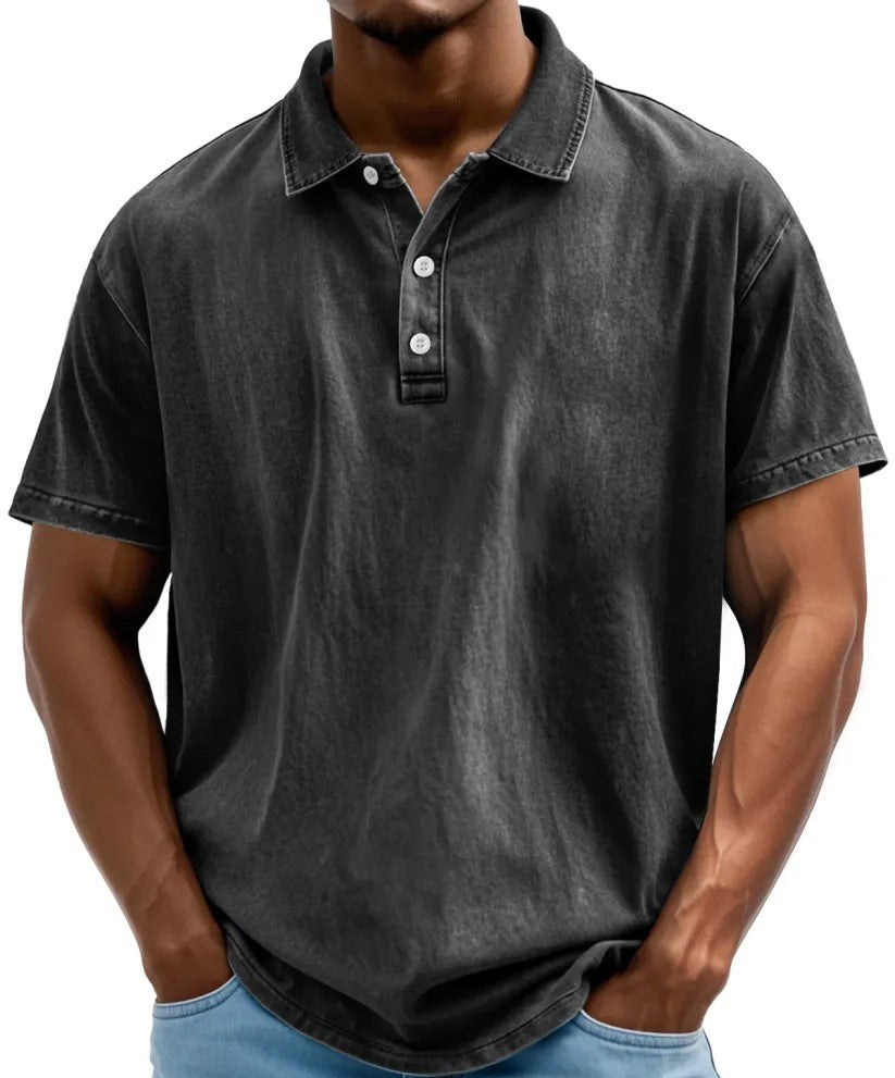 Men’s Vintage Washed Polo Shirt | Relaxed Fit