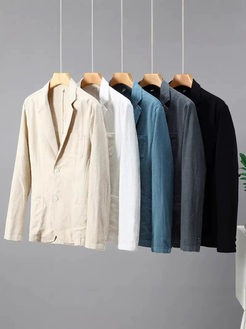 Men’s Summer Casual Blazer Jacket | Long Sleeve
