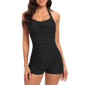 Women's Modest One Piece Swimsuit | Halter Neck
