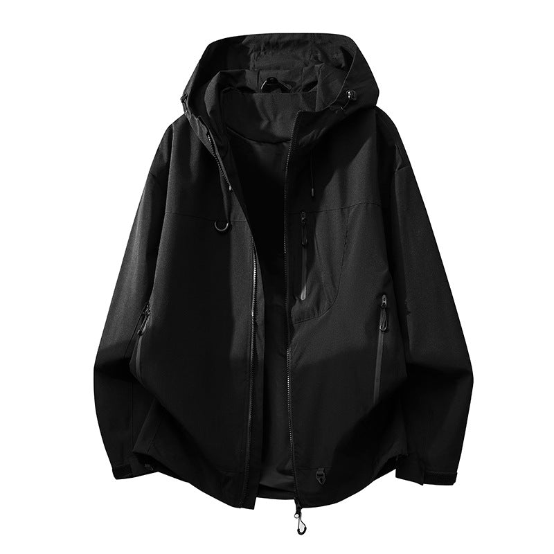 Unisex Oversized Windbreaker Jacket | Hooded