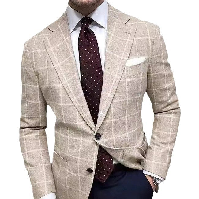 Men's Slim Fit Notch Lapel Blazer | Business Casual
