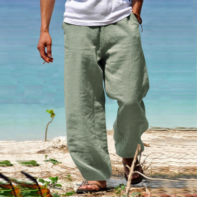 Men's Casual Summer Linen Trousers | Loose Fit