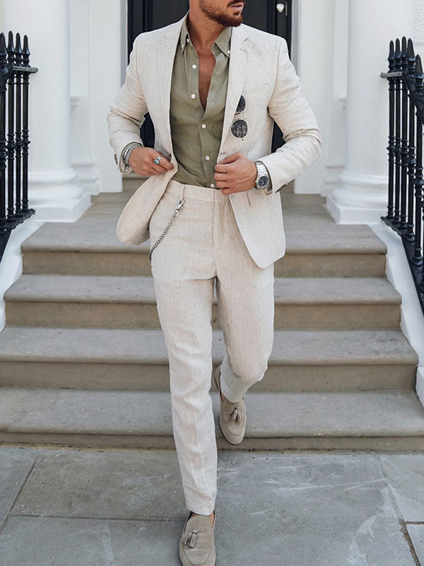Men's Slim Fit Two-Piece Suit | Jacket and Trousers