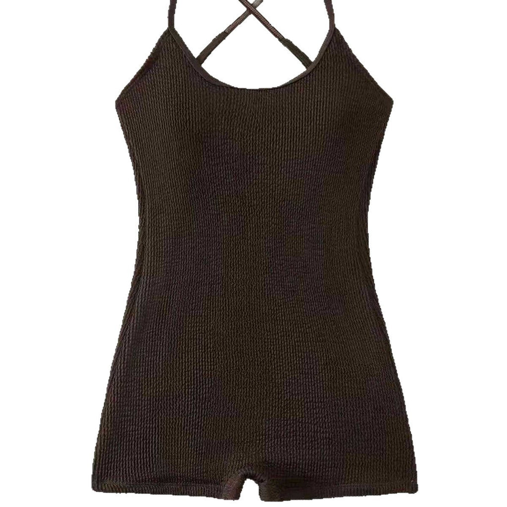 Women's Sporty One-Piece Romper | Open Back