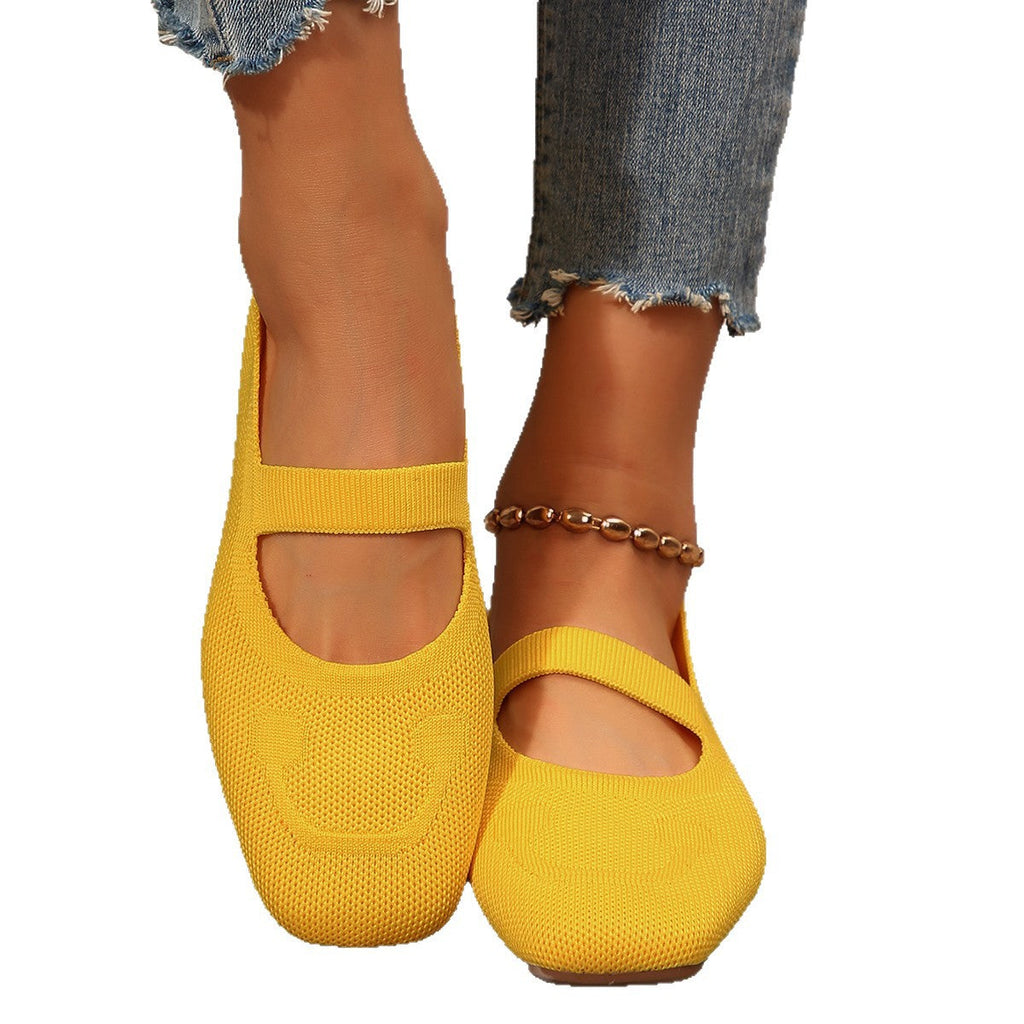 Women's Mary Jane Ballet Flats | Square Toe