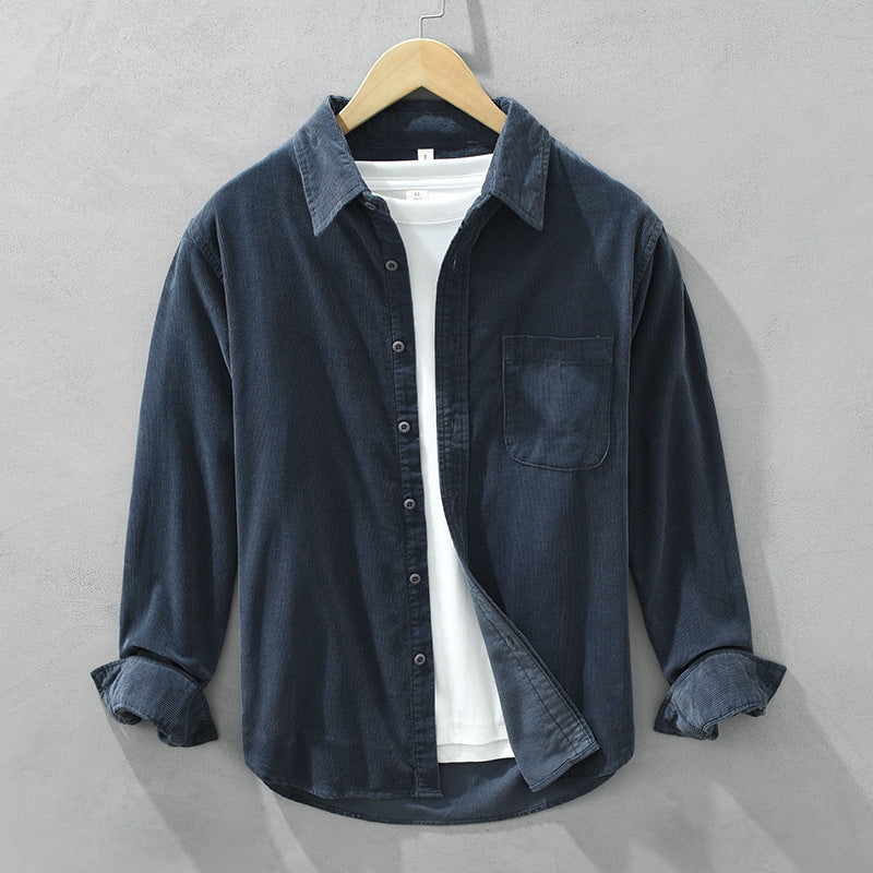 Men's Long Sleeve Corduroy Shirt