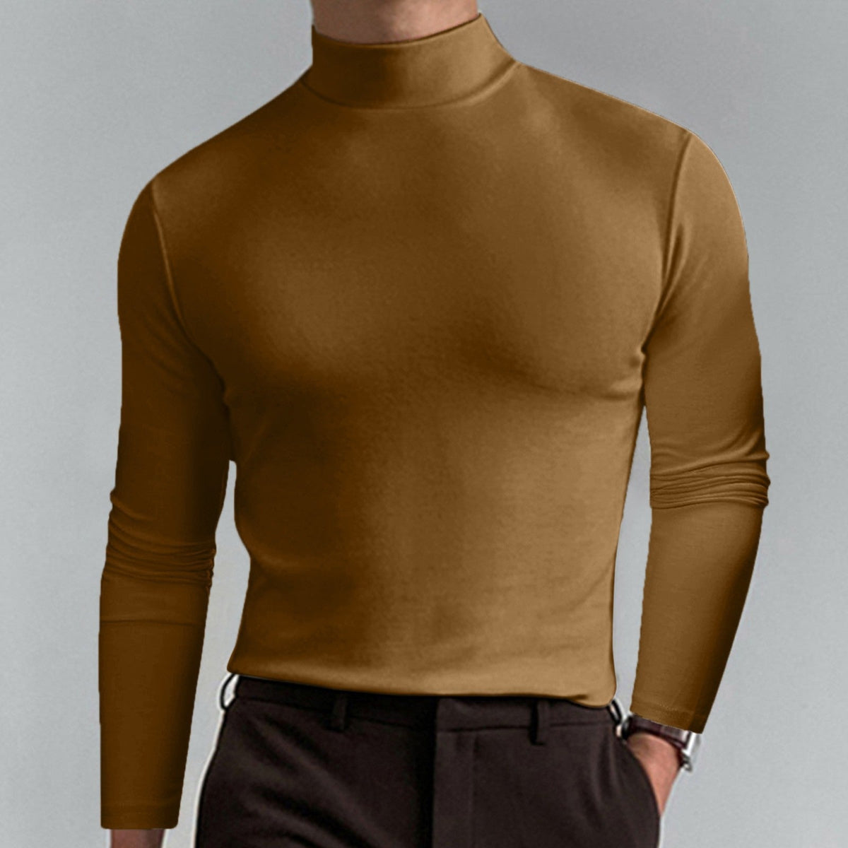 Men’s Slim Fit Turtleneck Sweater | Long Sleeve