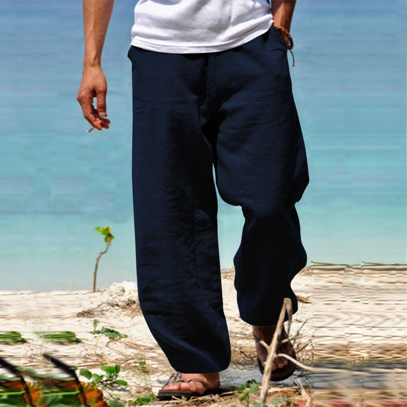 Men's Casual Summer Linen Trousers | Loose Fit