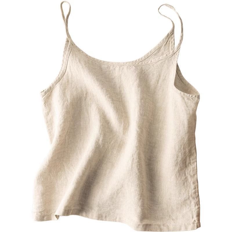 Women's Linen Tank Top | Spaghetti Strap