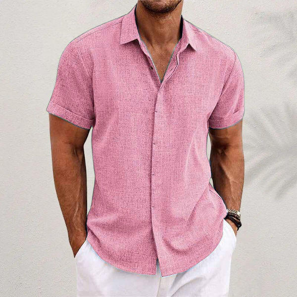 Men's Casual Collared Button Shirt | Short Sleeve