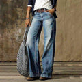 Women's Retro High-Waisted Wide Leg Jeans