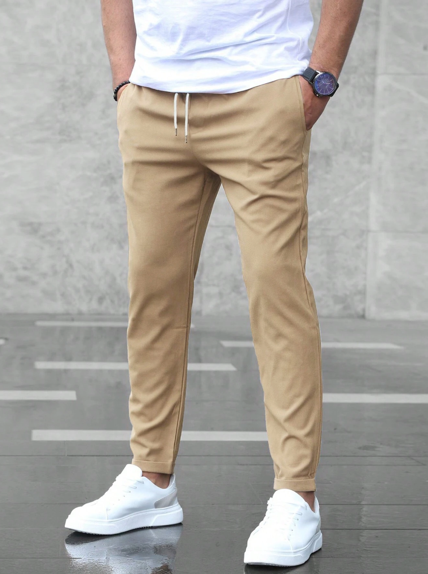 Men's Slim Fit Joggers with Drawstring