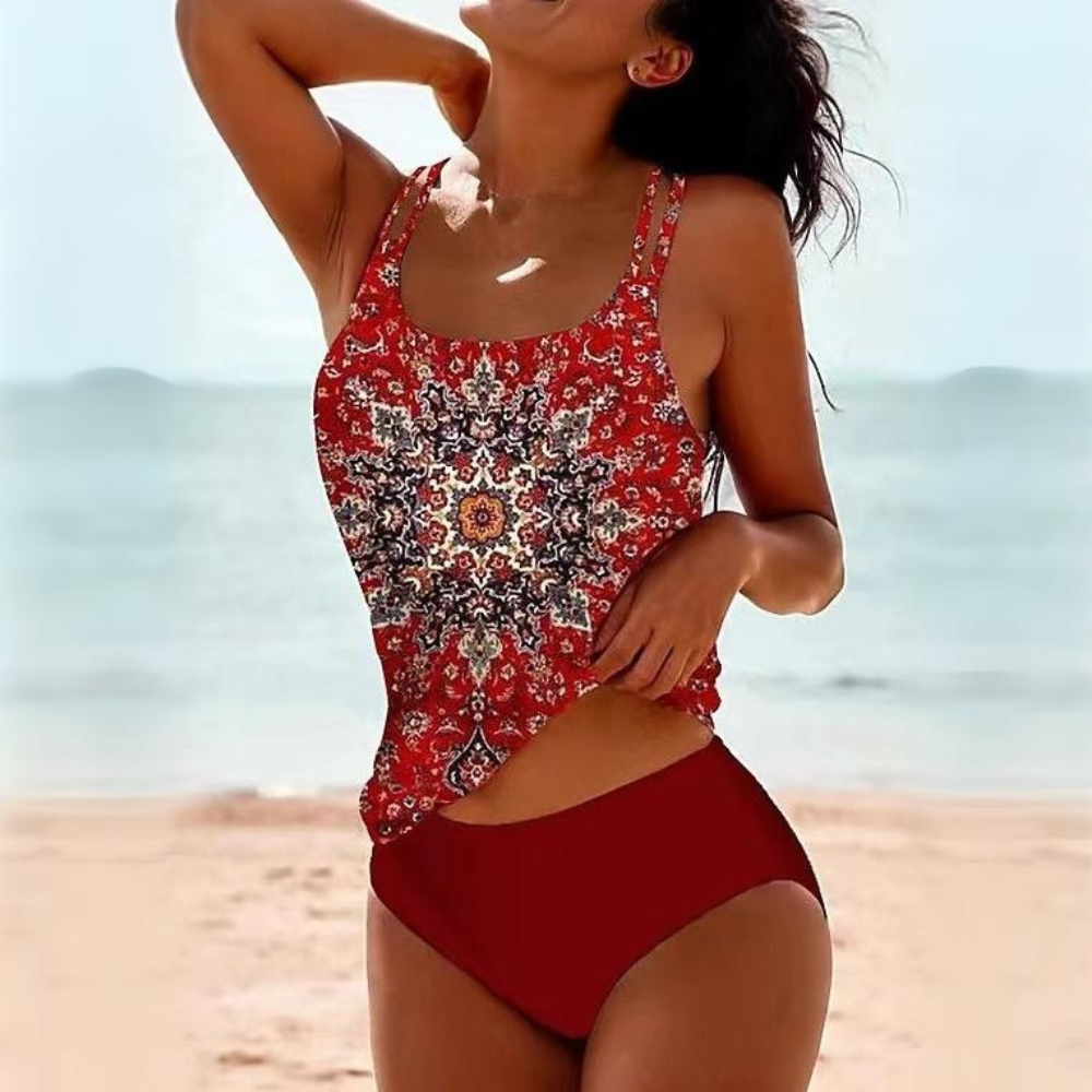 Women's 2-Piece Tankini Swimsuit Set