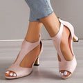 Women's Stylish T-Strap Sandals | Low Block Heels