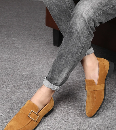 Men’s Single Monk Strap Dress Shoes | Slip-On