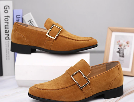 Men’s Single Monk Strap Dress Shoes | Slip-On