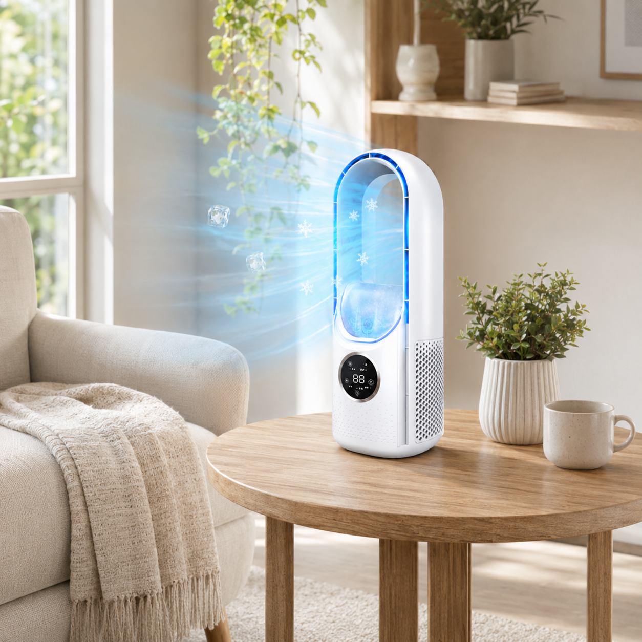 Portable Bladeless Air Conditioner Cooling Fan
