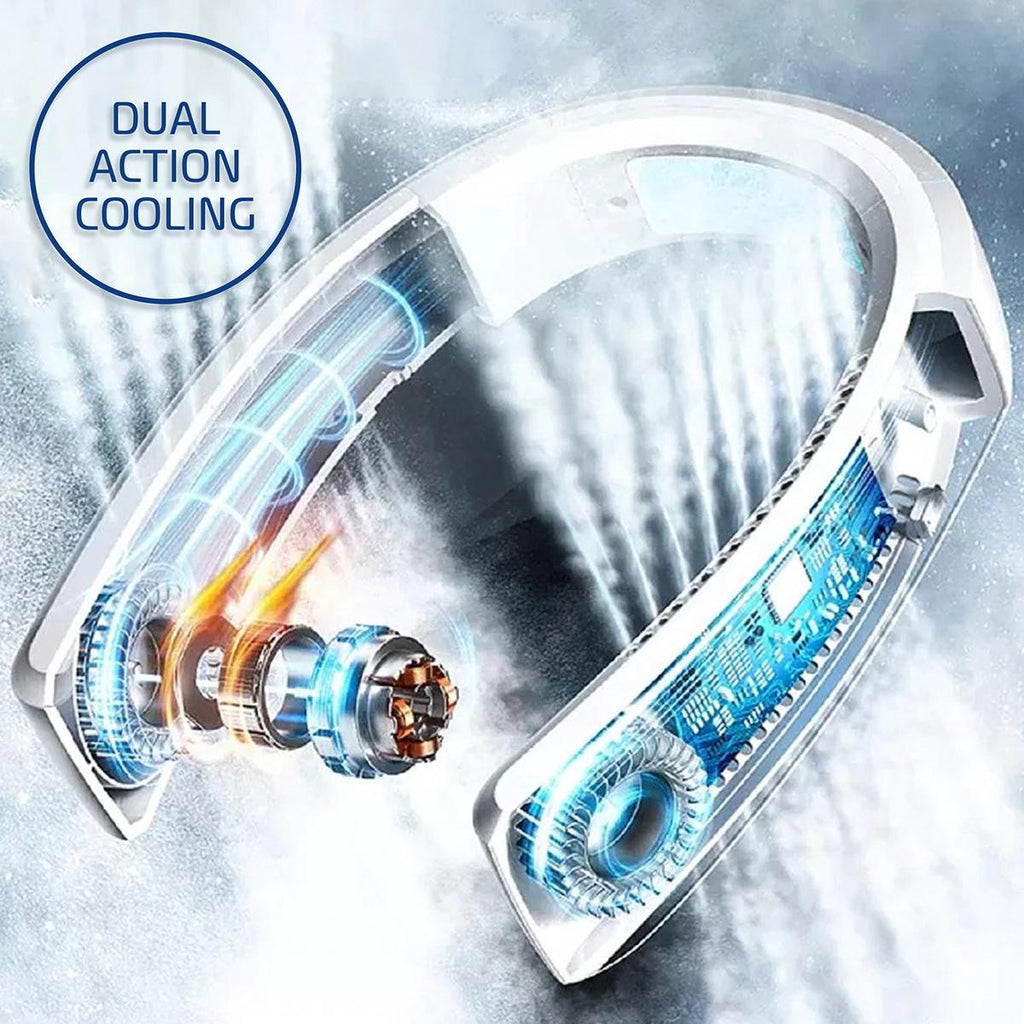 Compact Wearable Neck Cooler for Outdoor Activities and Work