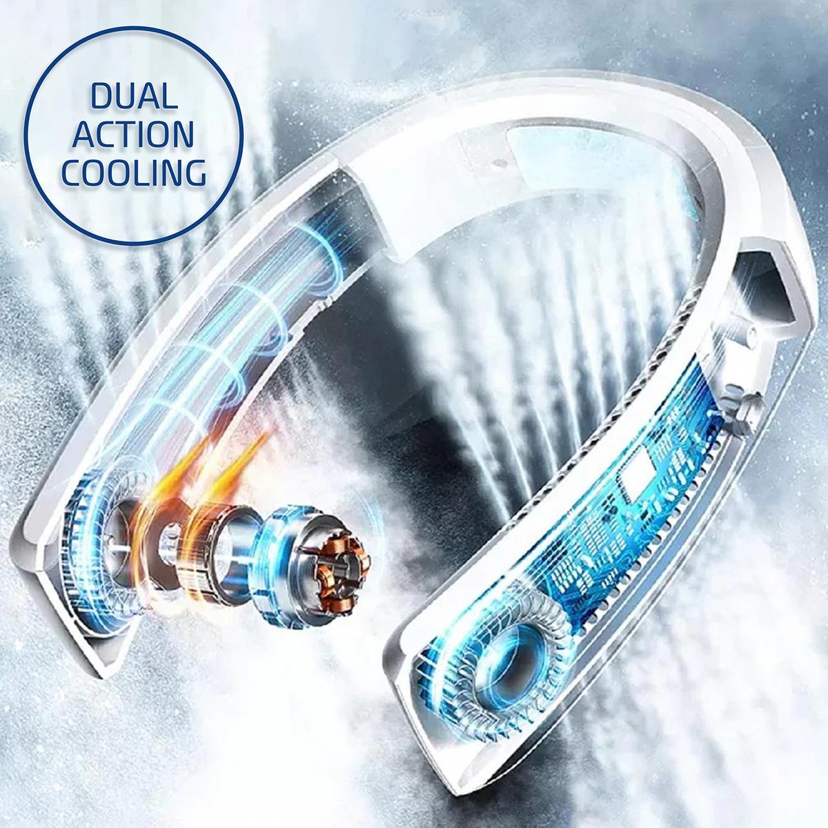 Compact Wearable Neck Cooler for Outdoor Activities and Work