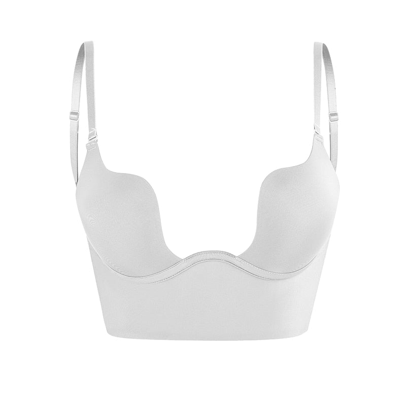 Women's Deep U Plunge Low Back Bra | Backless