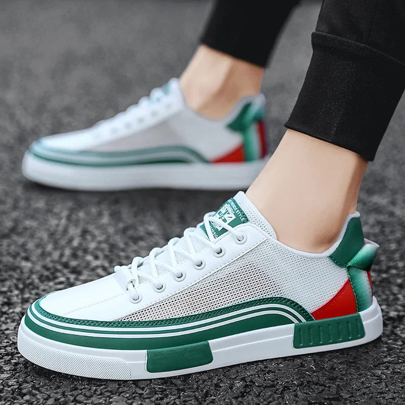 Men’s Casual Color Block Sneakers | Low-Top