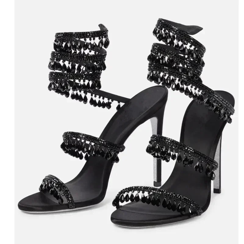 High Heeled Stiletto Sandals for Women