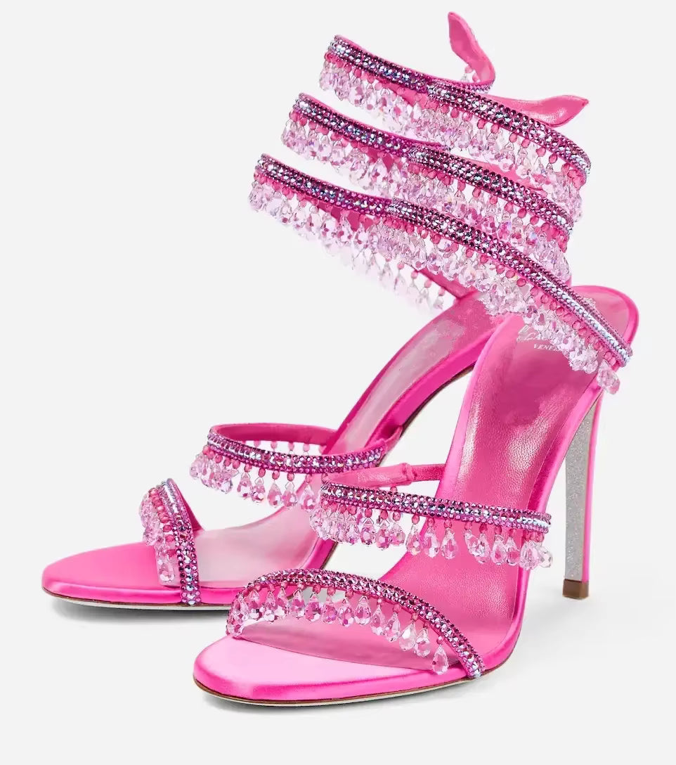 High Heeled Stiletto Sandals for Women