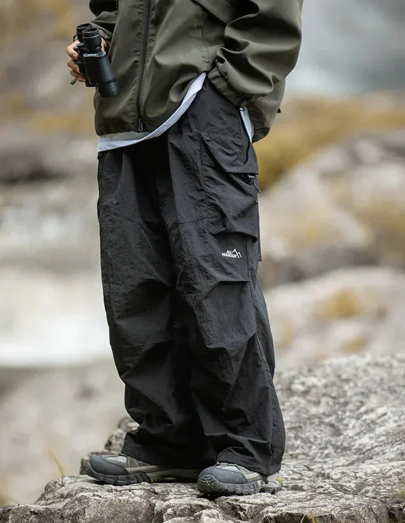 Men's Baggy Outdoor Cargo Pants | Multi-Pocket