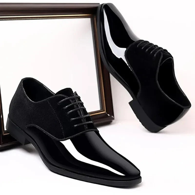 Men's Glossy Formal Oxford Shoes | Lace-Up