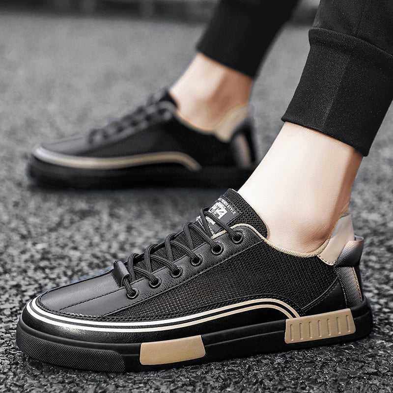 Men’s Casual Color Block Sneakers | Low-Top