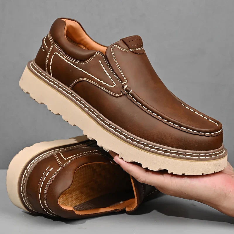 Men's Retro Slip-On Loafers | Walking