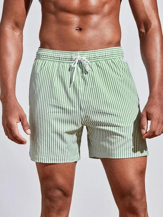 Men's Striped Swim Trunks | Summer Collection
