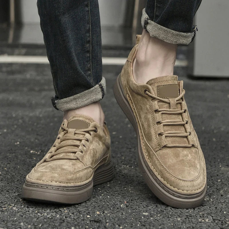 Men’s Casual Low-Top Walking Sneakers | Platform Sole
