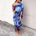 Women's Summer Asymmetric One-Shoulder Dress | Maxi