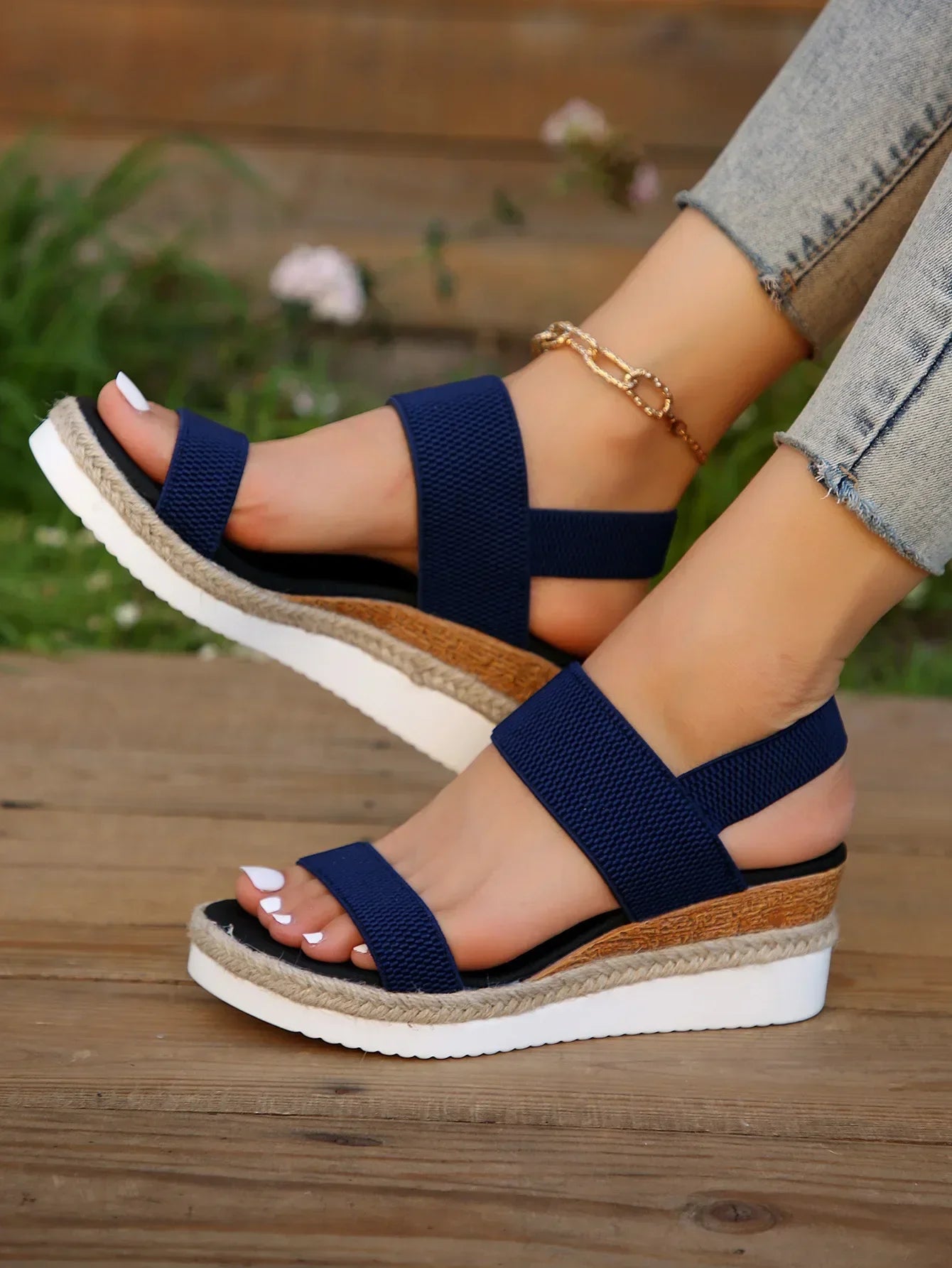 Women's Platform Wedge Sandals | Open Toe Espadrilles