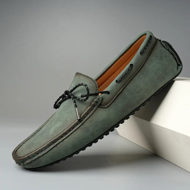 Men’s Casual Slip-On Loafers | with Bow Accent