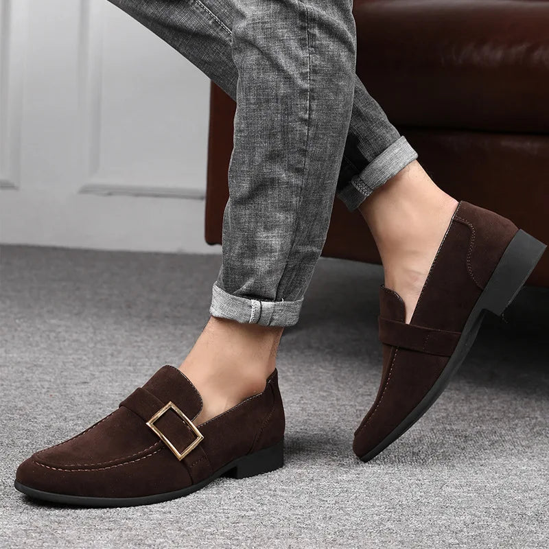 Men’s Single Monk Strap Dress Shoes | Slip-On