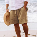 Men's Mid Rise Summer Shorts with Drawstring