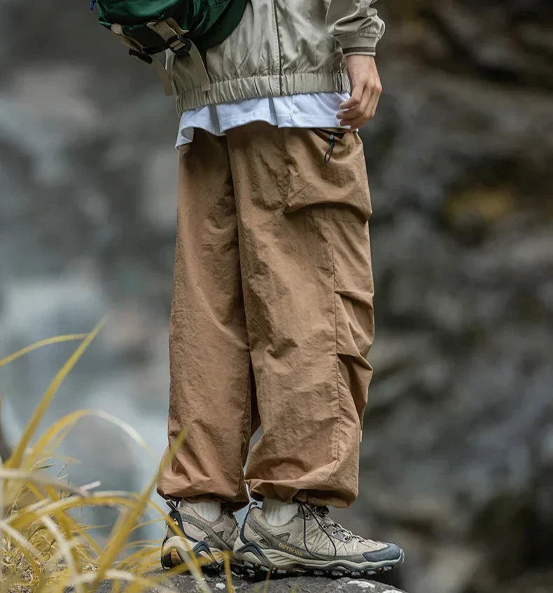 Men's Baggy Outdoor Cargo Pants | Multi-Pocket