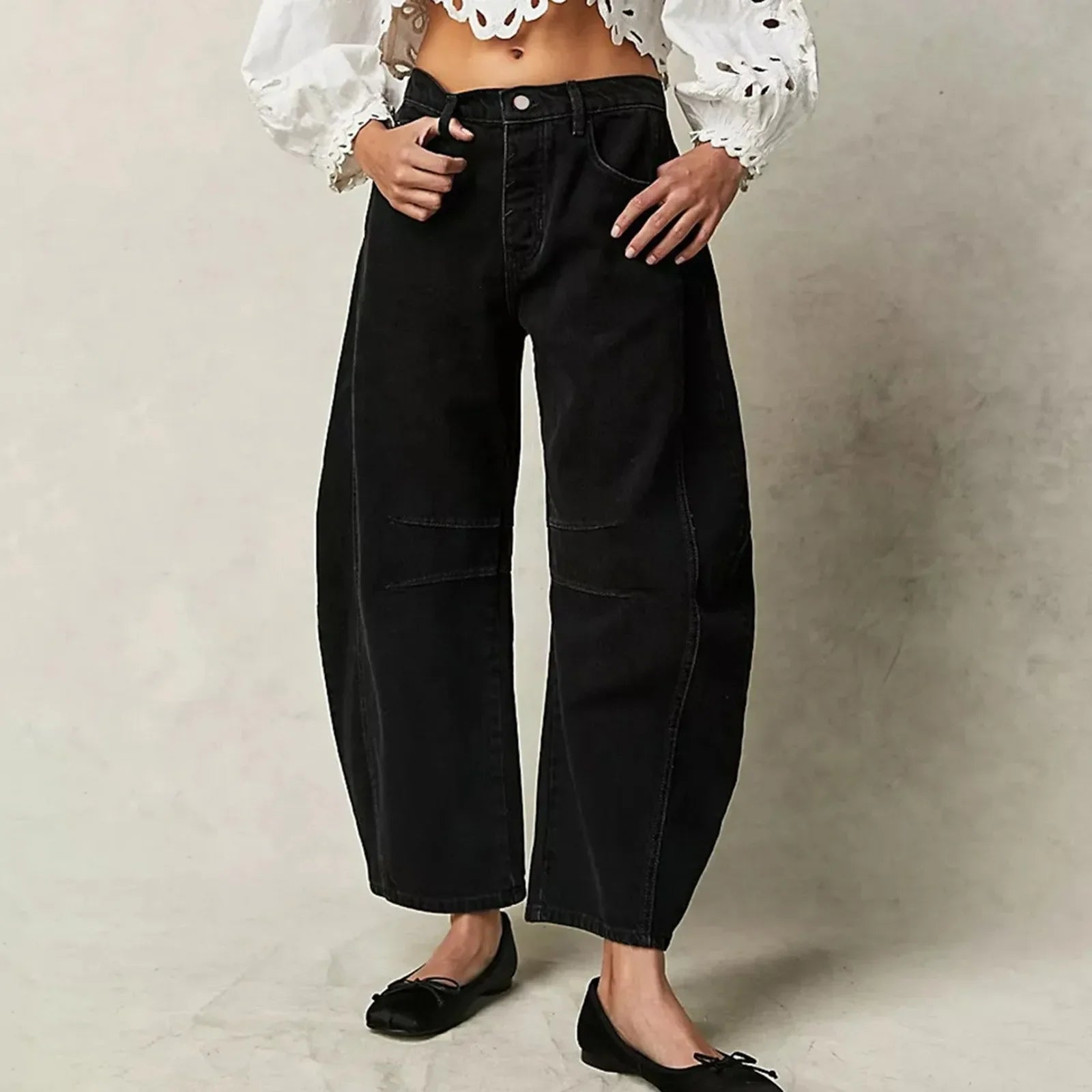 Women's Relaxed Fit Baggy Jeans | Comfortable Style