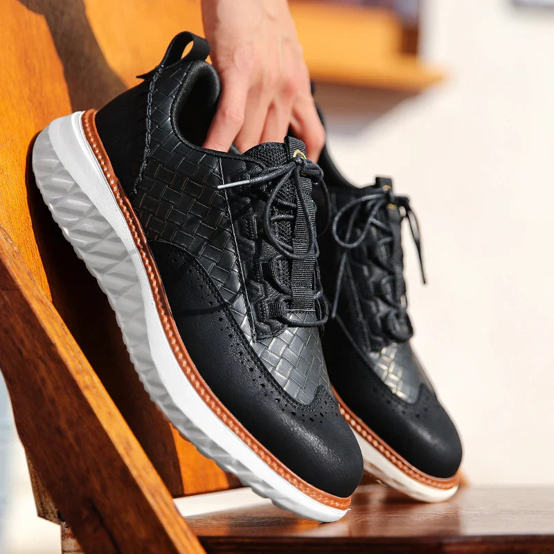 Men’s Brogue Wingtip Sneakers | Smart-Casual
