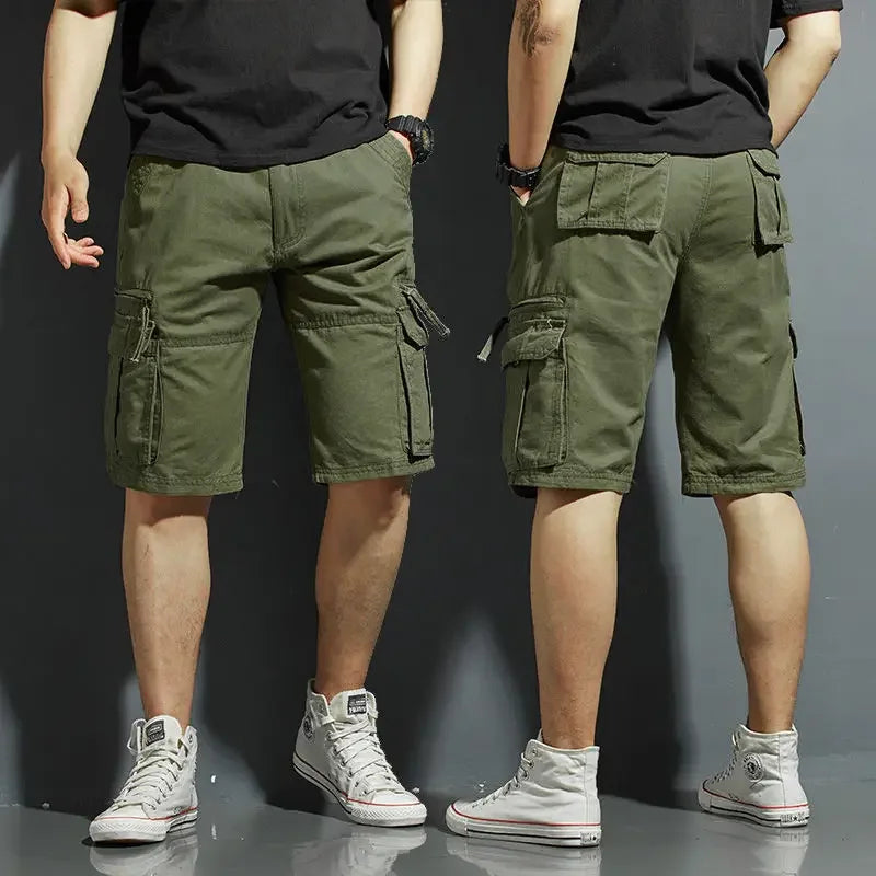 Men's Casual Relaxed Fit Cargo Shorts | Multi-Pocket