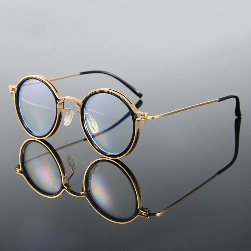 Retro Anti-Blue Light Eyeglasses | Round Frame
