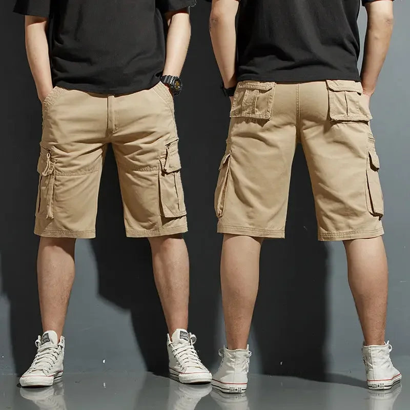 Men's Casual Relaxed Fit Cargo Shorts | Multi-Pocket
