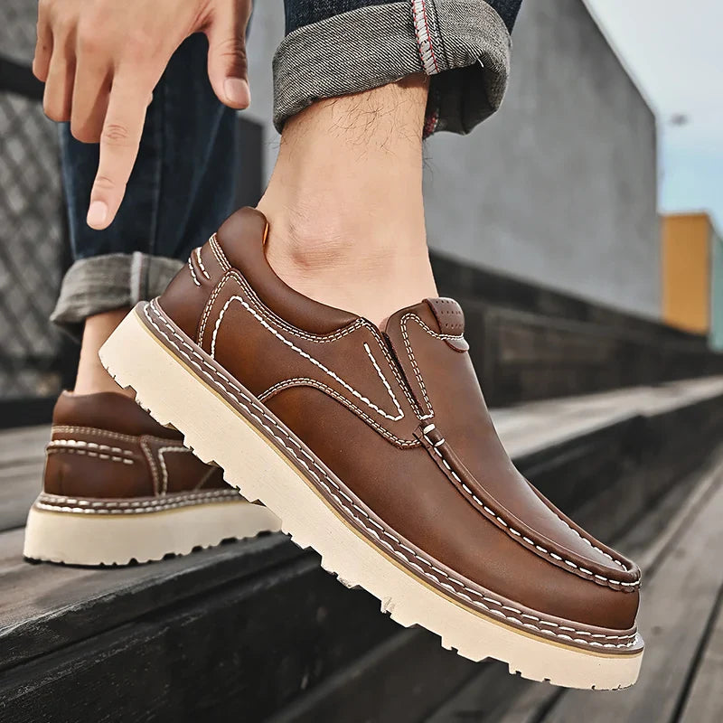 Men's Retro Slip-On Loafers | Walking