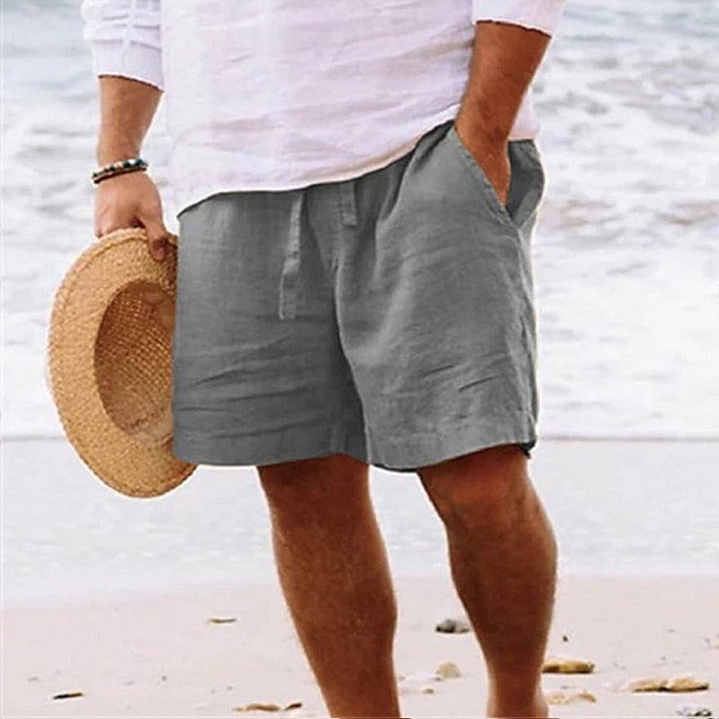 Men's Mid Rise Summer Shorts with Drawstring