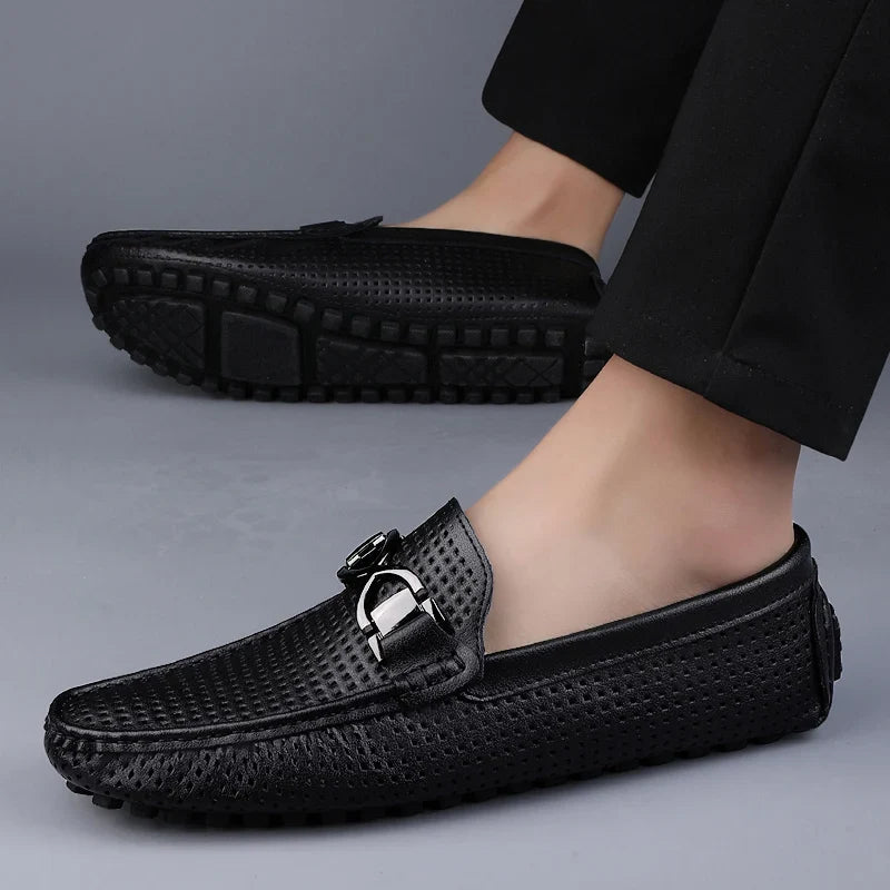 Men's Summer Casual Hollow-Out Loafers | Slip-On