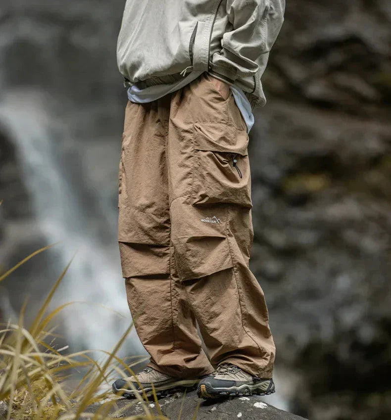 Men's Baggy Outdoor Cargo Pants | Multi-Pocket